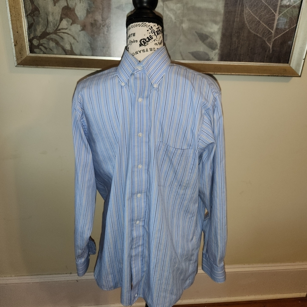 Arrow Light Blue Striped Button Down Shirt